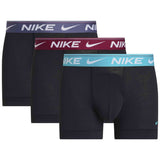 Pack De Calzoncillos Nike Bóxer Nike Trunk Sport Logo Negro Azul Rojo (3 Unidades)