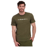Camiseta De Manga Corta Quiksilver Lettering "Verde Oliva"