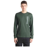 Camiseta De Manga Larga Calvin Klein  verde