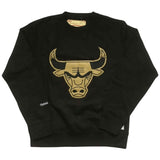 Gorra Mitchell & Ness Chicago Bulls Gold Team Logo Crewneck