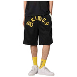 Pantalon Corto Grimey Droppin Science Baggy Black Shorts