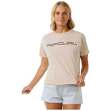 Camiseta De Manga Corta Rip Curl Icons Of Surf Relaxed "Beige"