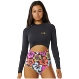 Rip Curl Hibiscus Heat Plice Surf Long Sleeve T-Shirt
