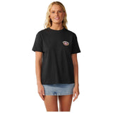 Camiseta De Manga Corta Rip Curl Party Wave Art "Washed Black"