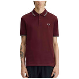 Polo De Manga Corta Fred Perry Twin Tipped "Burdeos"