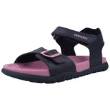 Sandalias Geox Fusbetto "Negro/Rosa"