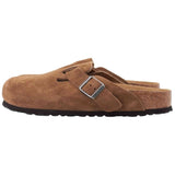 Zuecos Birkenstock Boston Suede Leather "Taupe"