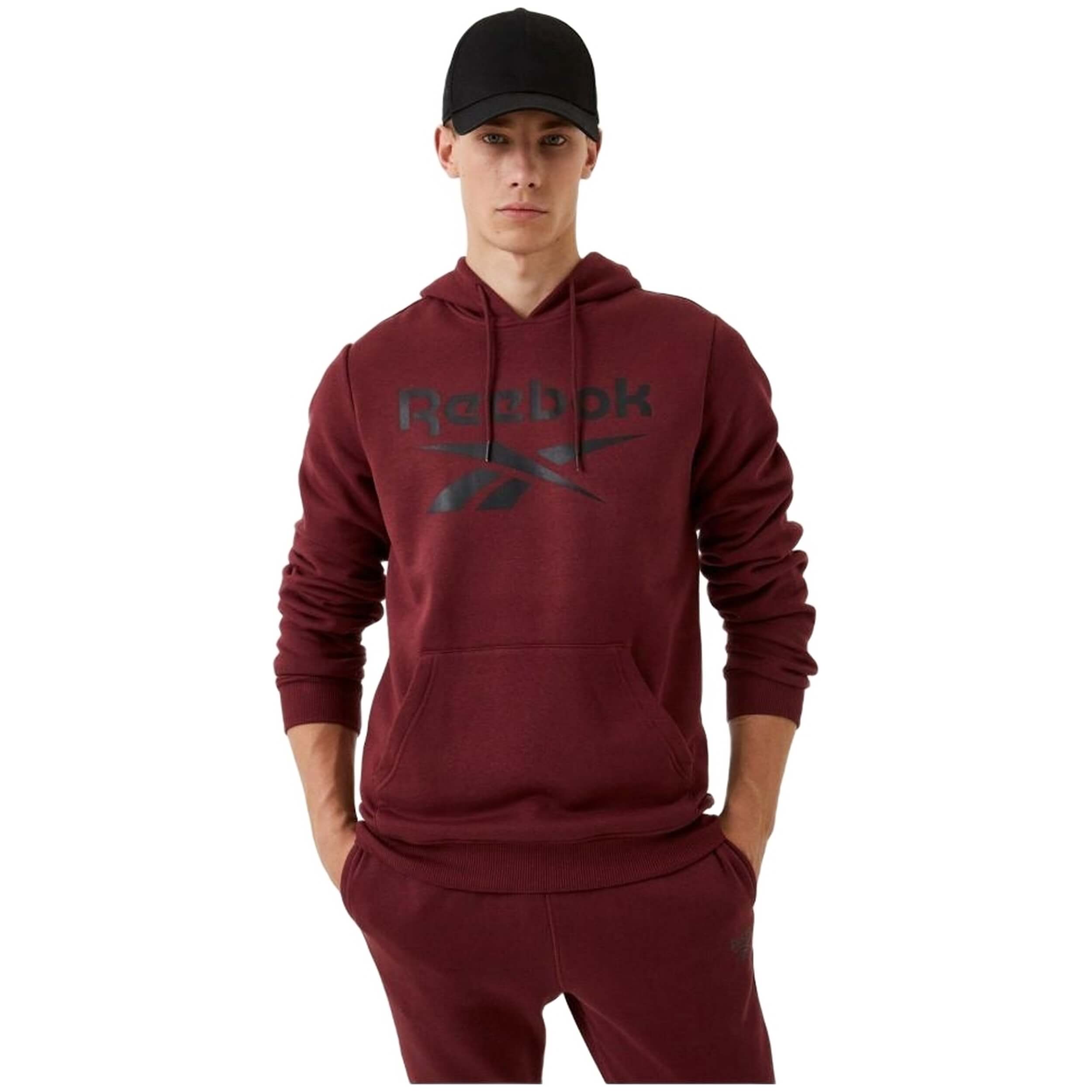 Sudadera Con Capucha Reebok Identity Fleece Stacked Logo