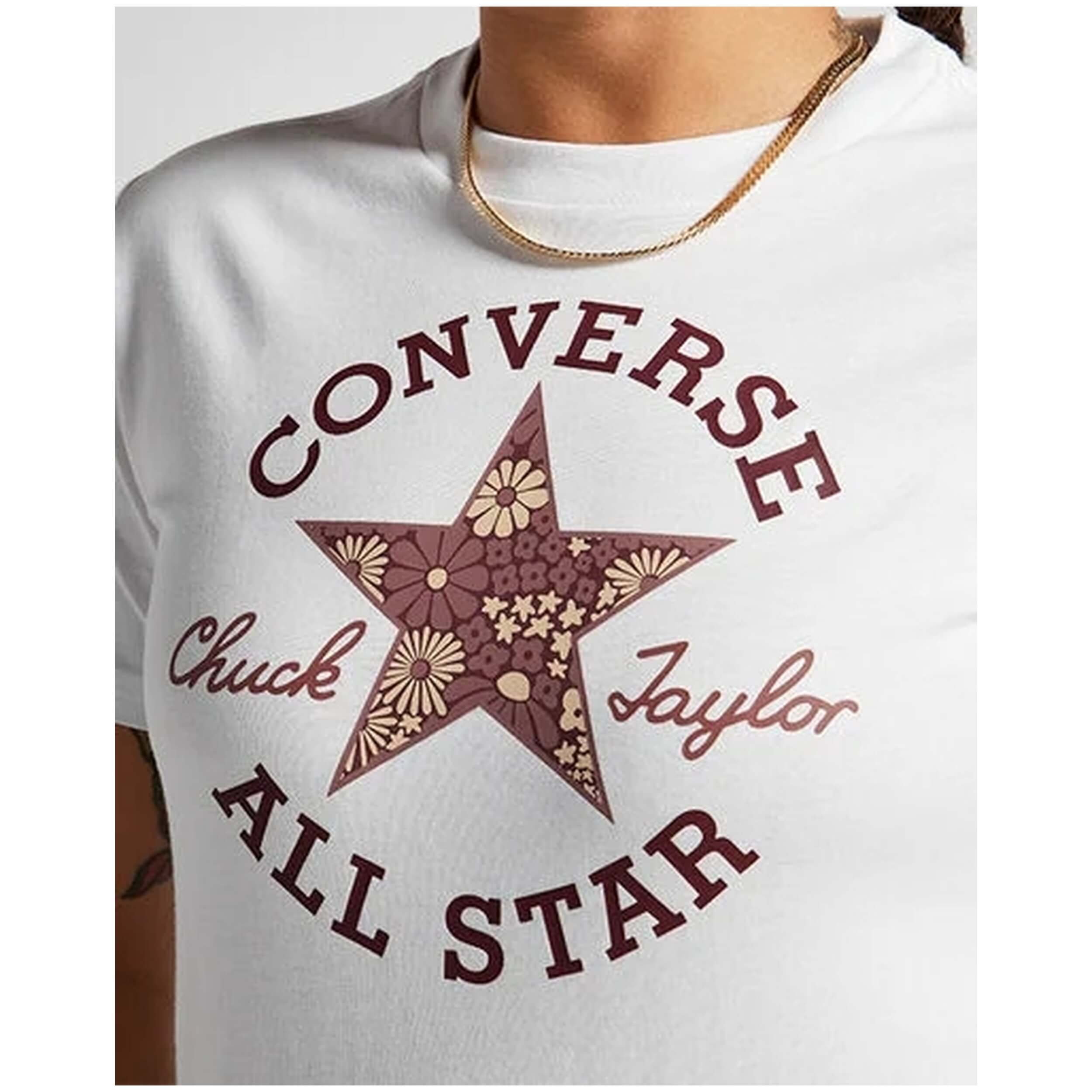 Converse Floral Patch Short Sleeve T-Shirt