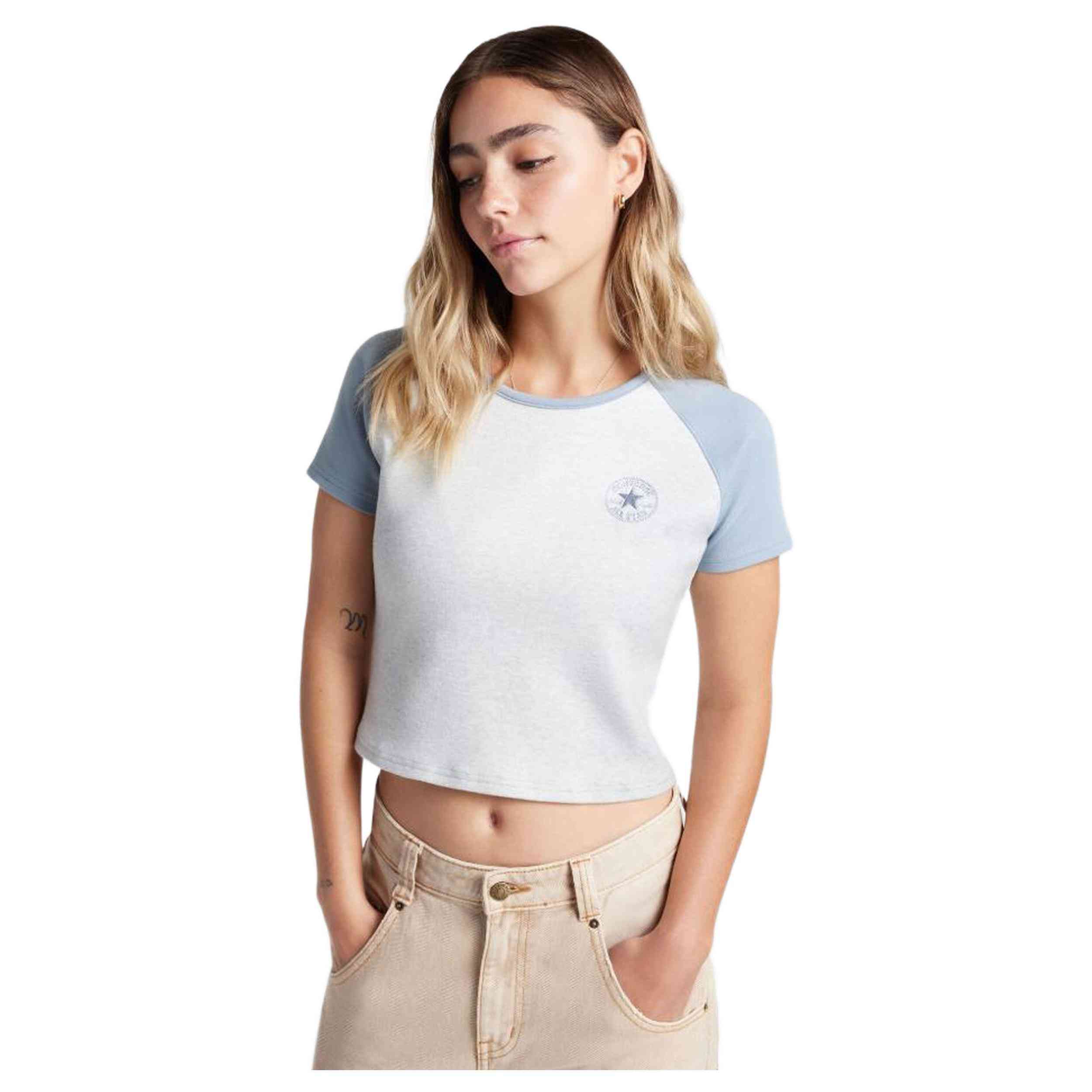 Camiseta De Manga Corta Converse Chuck Patch Colorblock