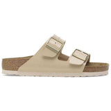 Sandalias Birkenstock Sandalias Birkenstock Arizona Birko-Flor Patent Ancho Estrecho Beige Marrón
