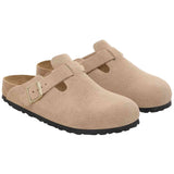 Zuecos Birkenstock Boston Suede Estrecho