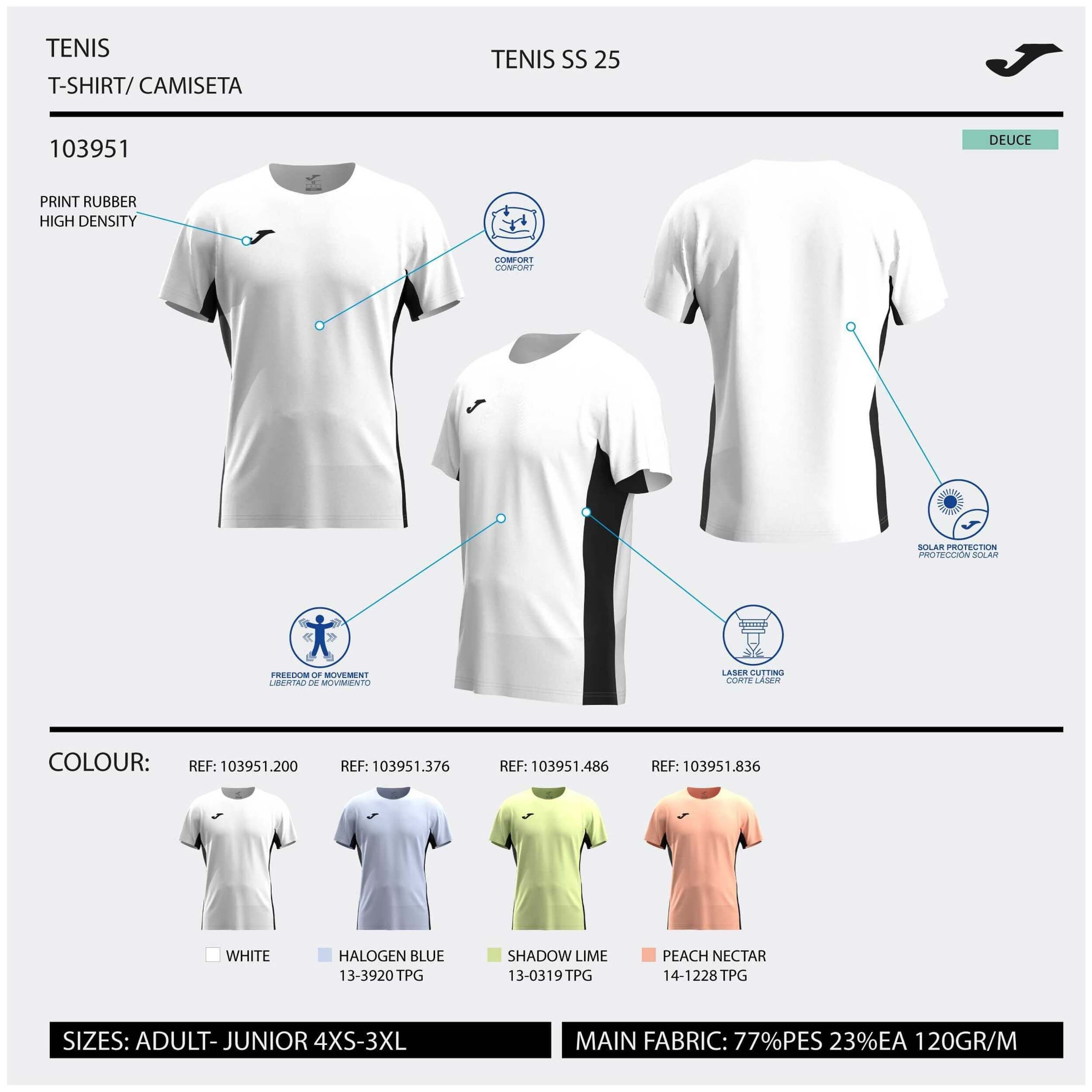 Camiseta De Manga Corta Joma Challenge