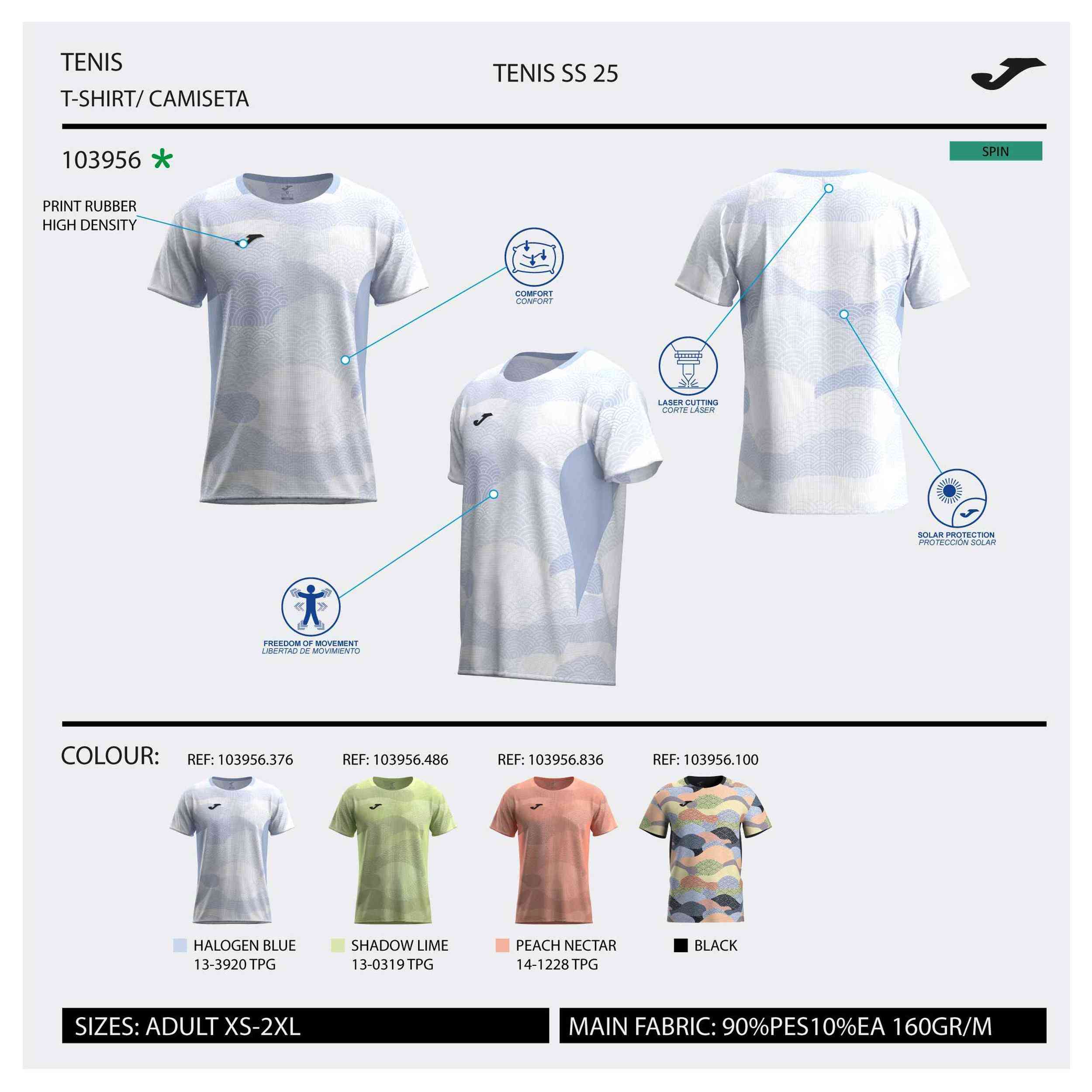 Camiseta De Manga Corta Joma Challenge