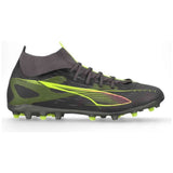 Botas De Futbol Puma Ultra 5 Match+ Mg "Matte Aged Silver-Yellow"