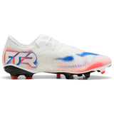 Botas De Futbol Puma Future 8 Match Low Fg/Ag "Puma White-Puma Black-Glowing Red"