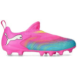 Zapatillas Puma Future 9 Match Ll Fg Ag Jr "Poison Pink-Sun Stream-Bright Aqua"