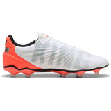 Botas De Futbol Puma King Match Fg/Ag "White-Red"