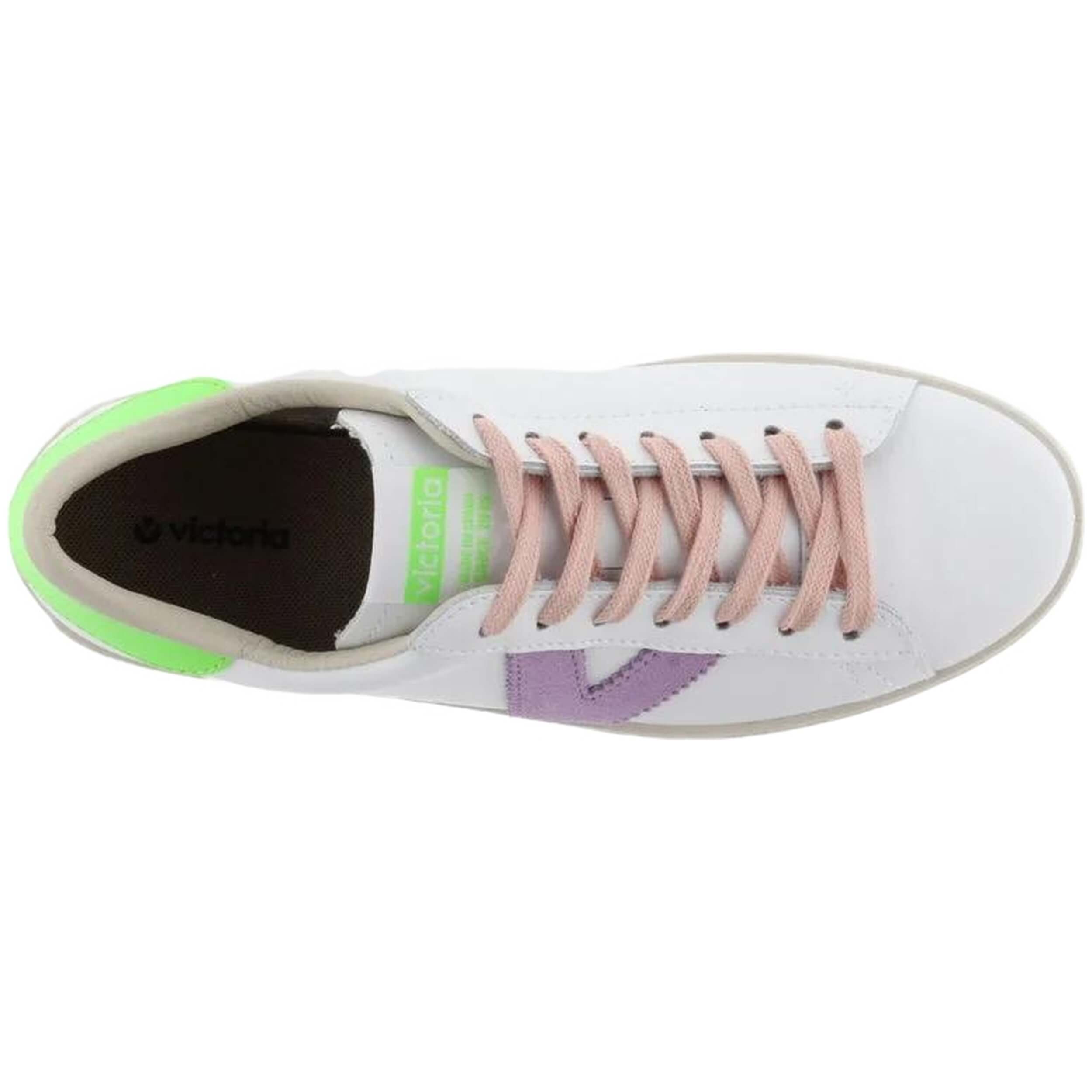 Victoria Berlin Leather &amp; Neon Sneakers