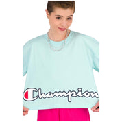 Champion Cropped Script Logo Short Sleeve T-Shirt