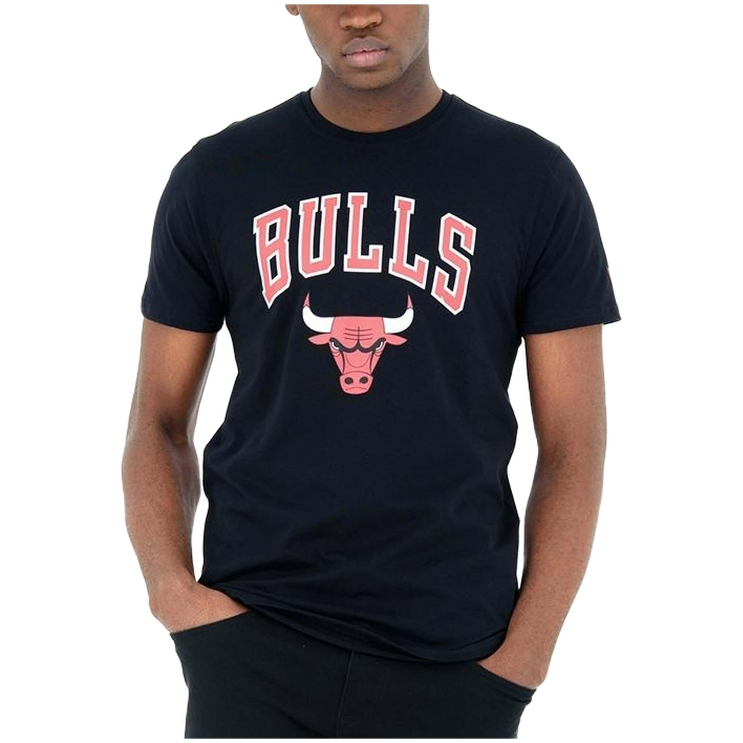 Camiseta De Manga Corta New Era Nba Team Logo Chicago Bulls Logo