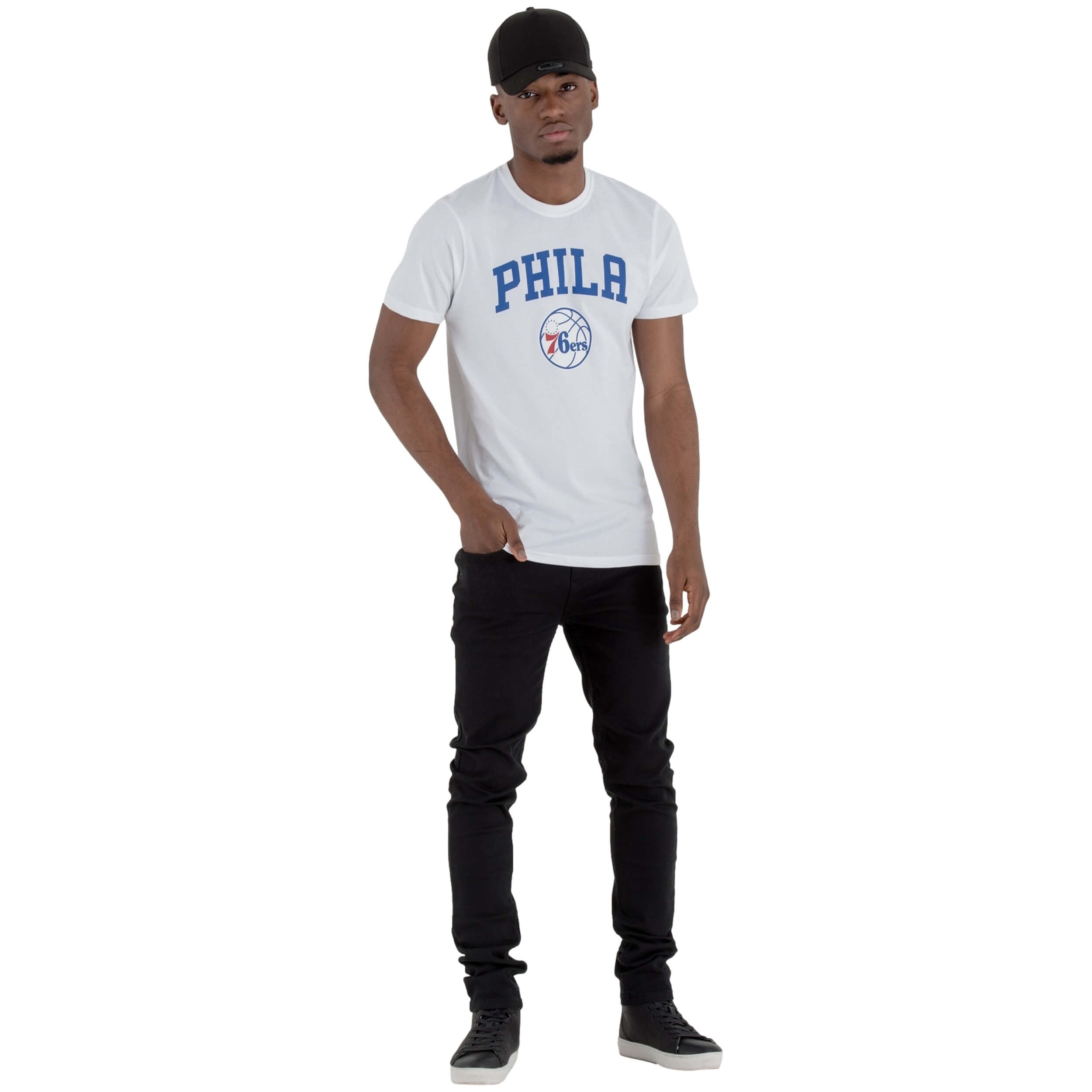 Camiseta De Manga Corta New Era Philadelphia 76Ers