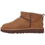 Botines Ugg Classic Ultra Mini Nubuck "Dark Chestnut"