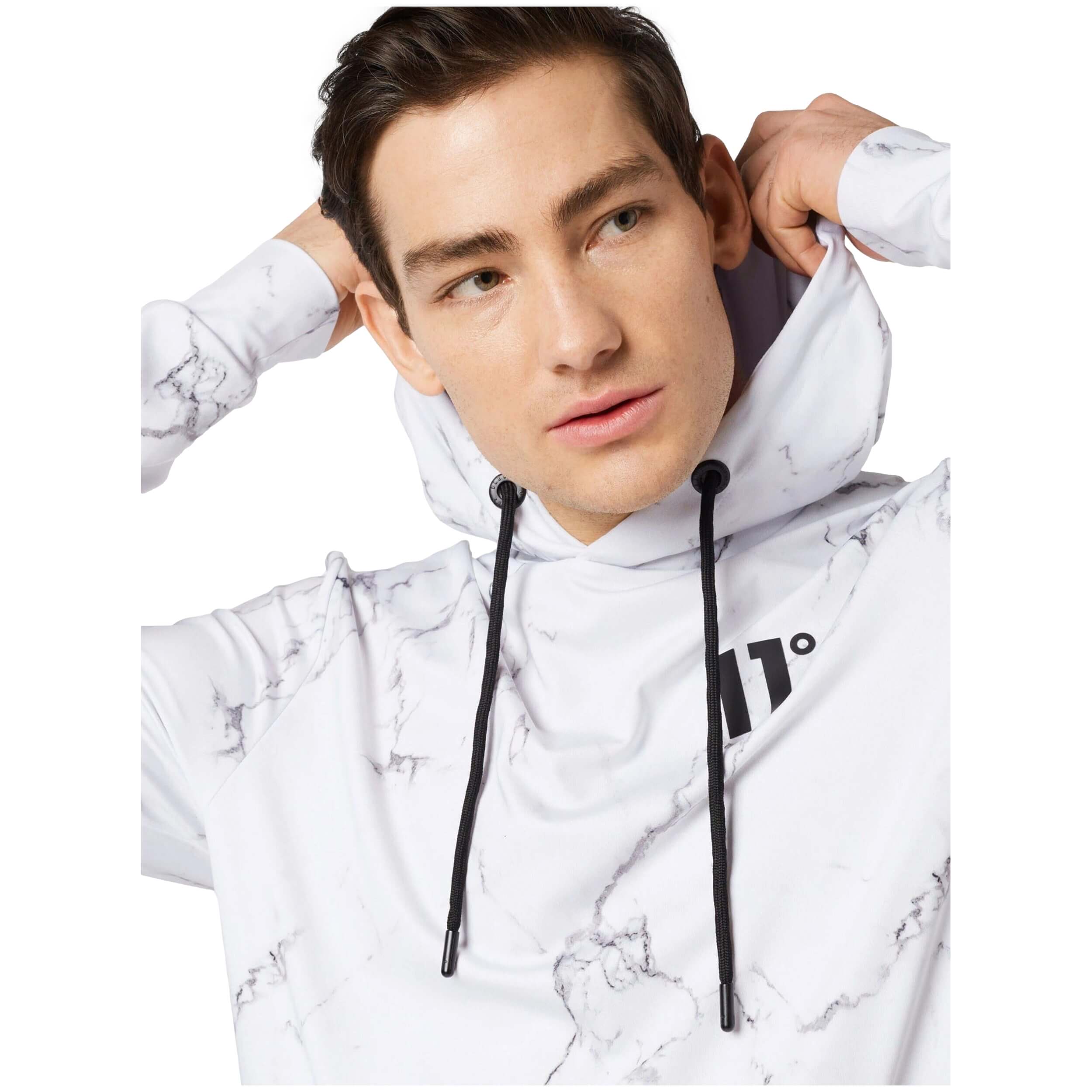 Sudadera Con Capucha 11 Degrees Marble Print With -