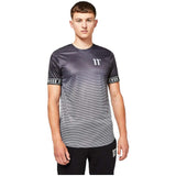 11 Degrees Geo Fade Muscle Fit Short Sleeve T-Shirt -