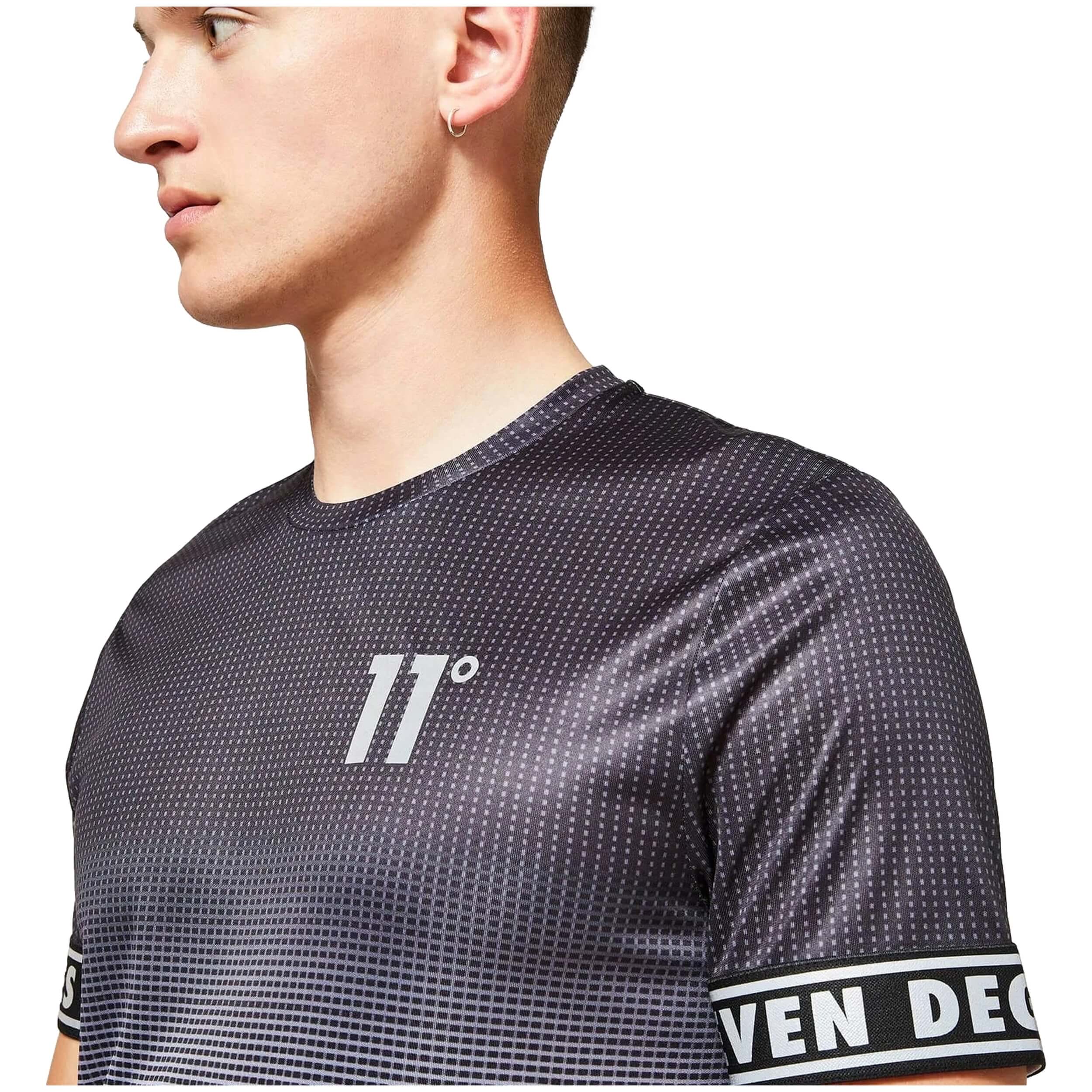 Camiseta De Manga Corta 11 Degrees Geo Fade Muscle Fit -