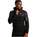 11 Degrees Mixed Fabric Full Zip Jacket
