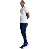 11 Degrees Mixed Fabric Short-Sleeve T-Shirt
