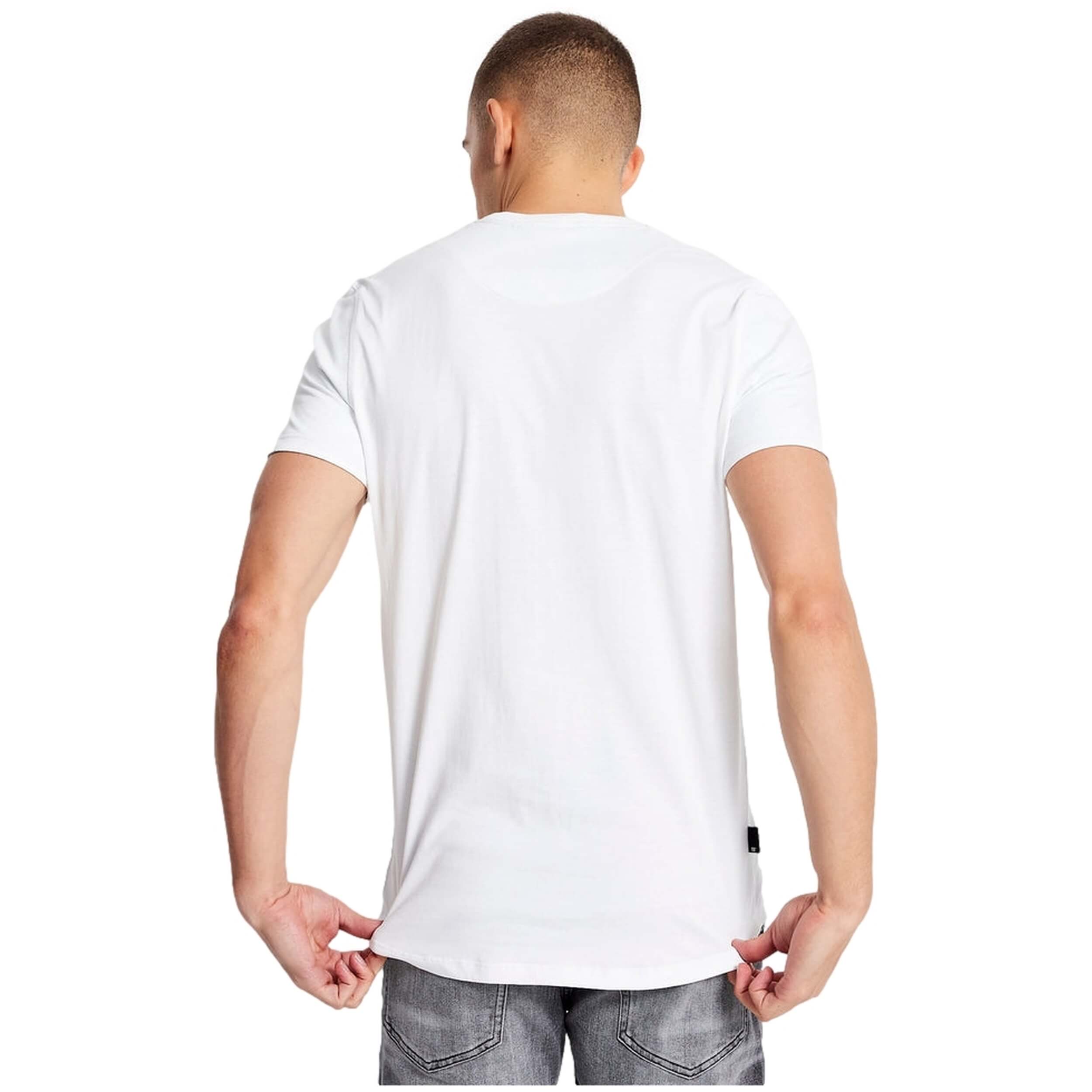 11 Degrees Printed Sleeve Cuff Logo T-Shirt