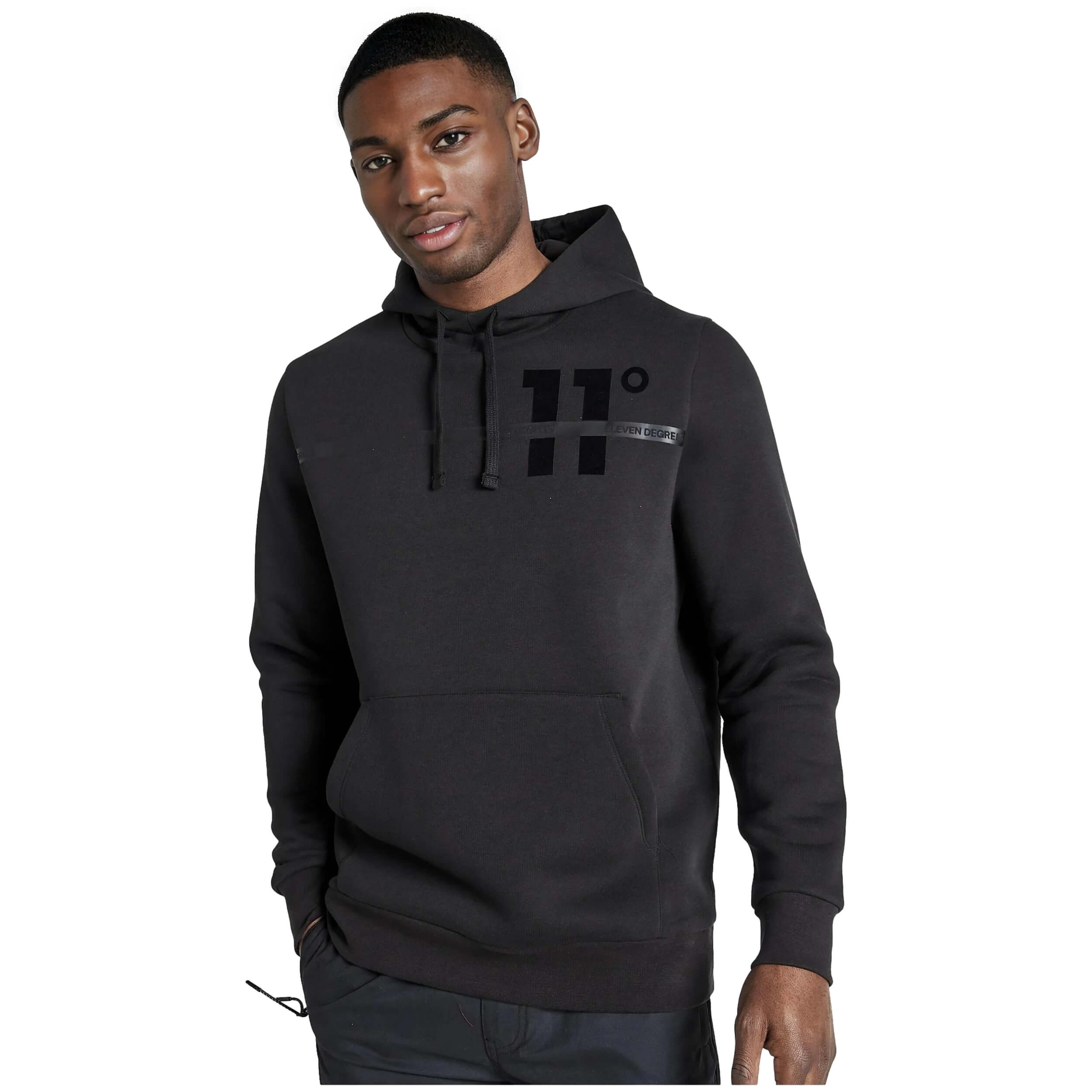 Sudadera Con Capucha 11 Degrees Flock Print Large Graphic -
