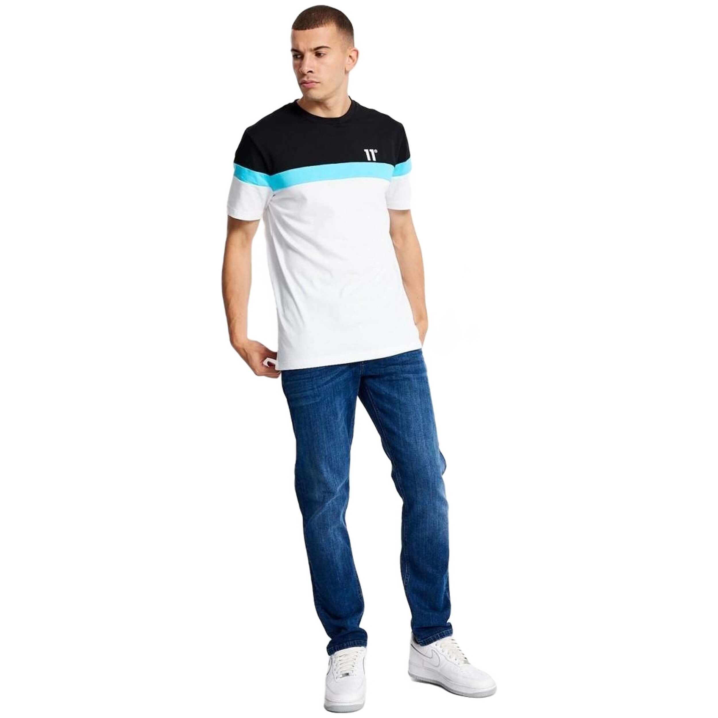 11 Degrees Triple Panel Short Sleeve T-Shirt