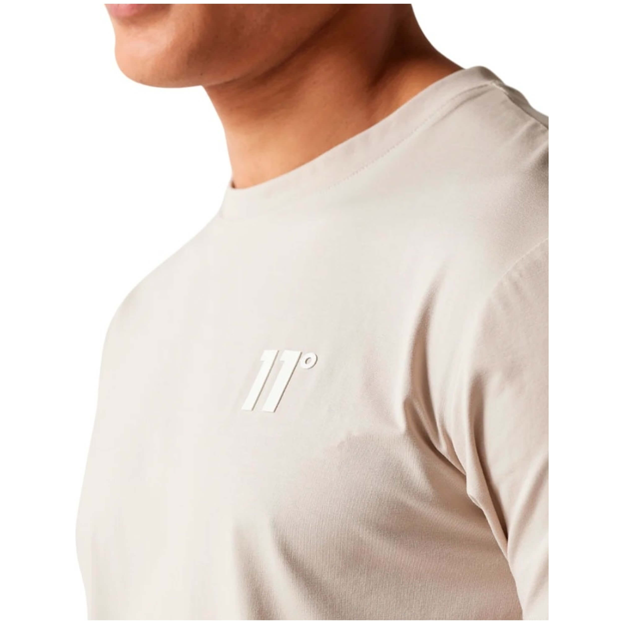 Camiseta De Manga Corta 11 Degrees Premium - Cool Sand