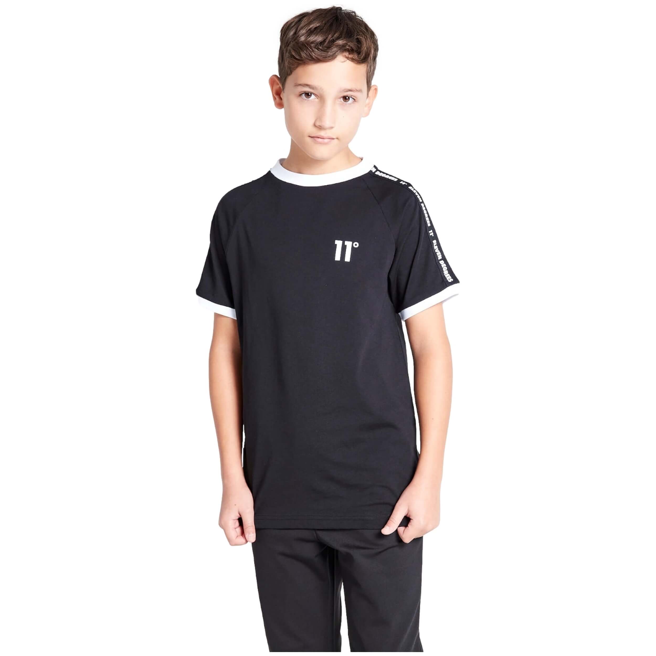 Camiseta De Manga Corta 11 Degrees Taped Ringer -