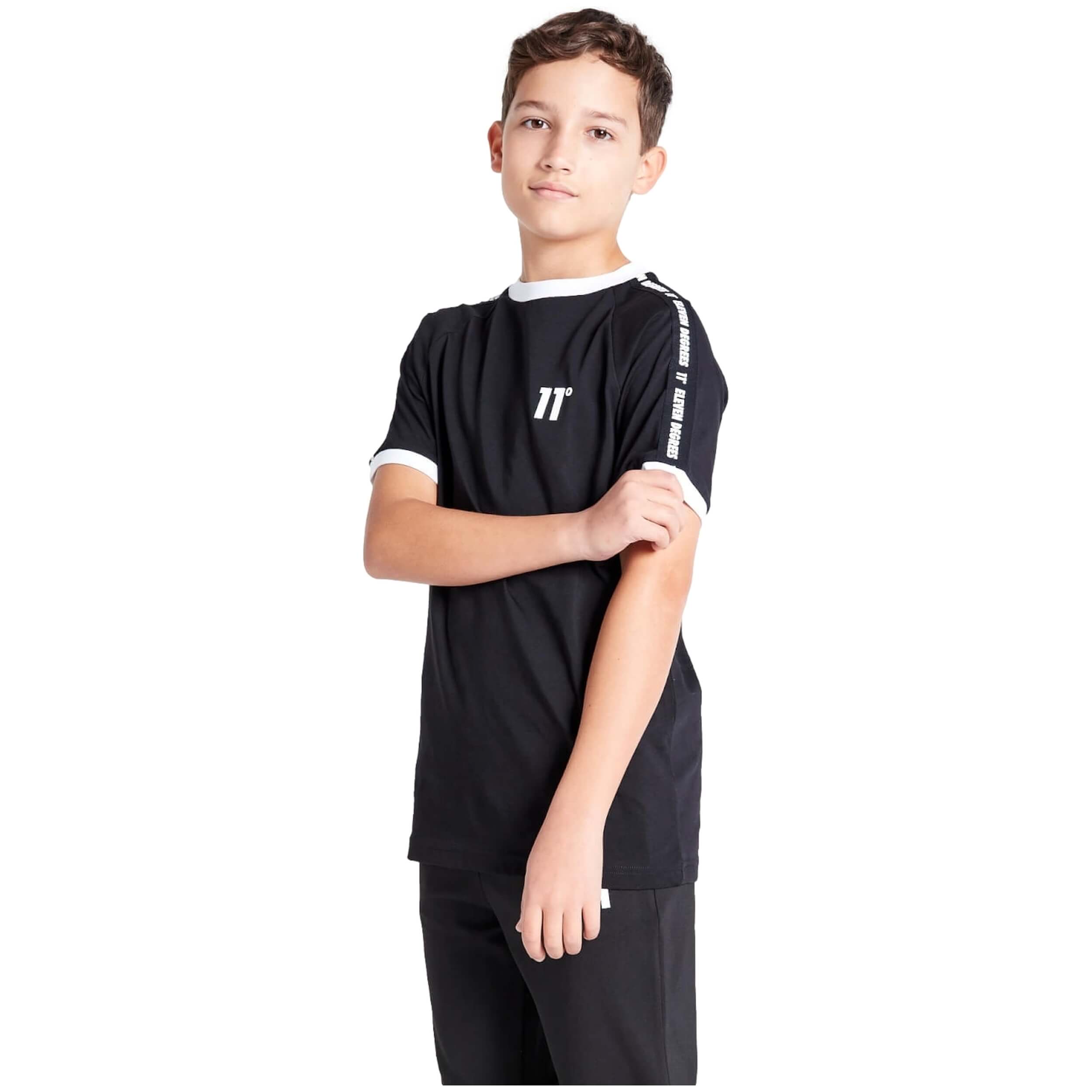 Camiseta De Manga Corta 11 Degrees Taped Ringer -