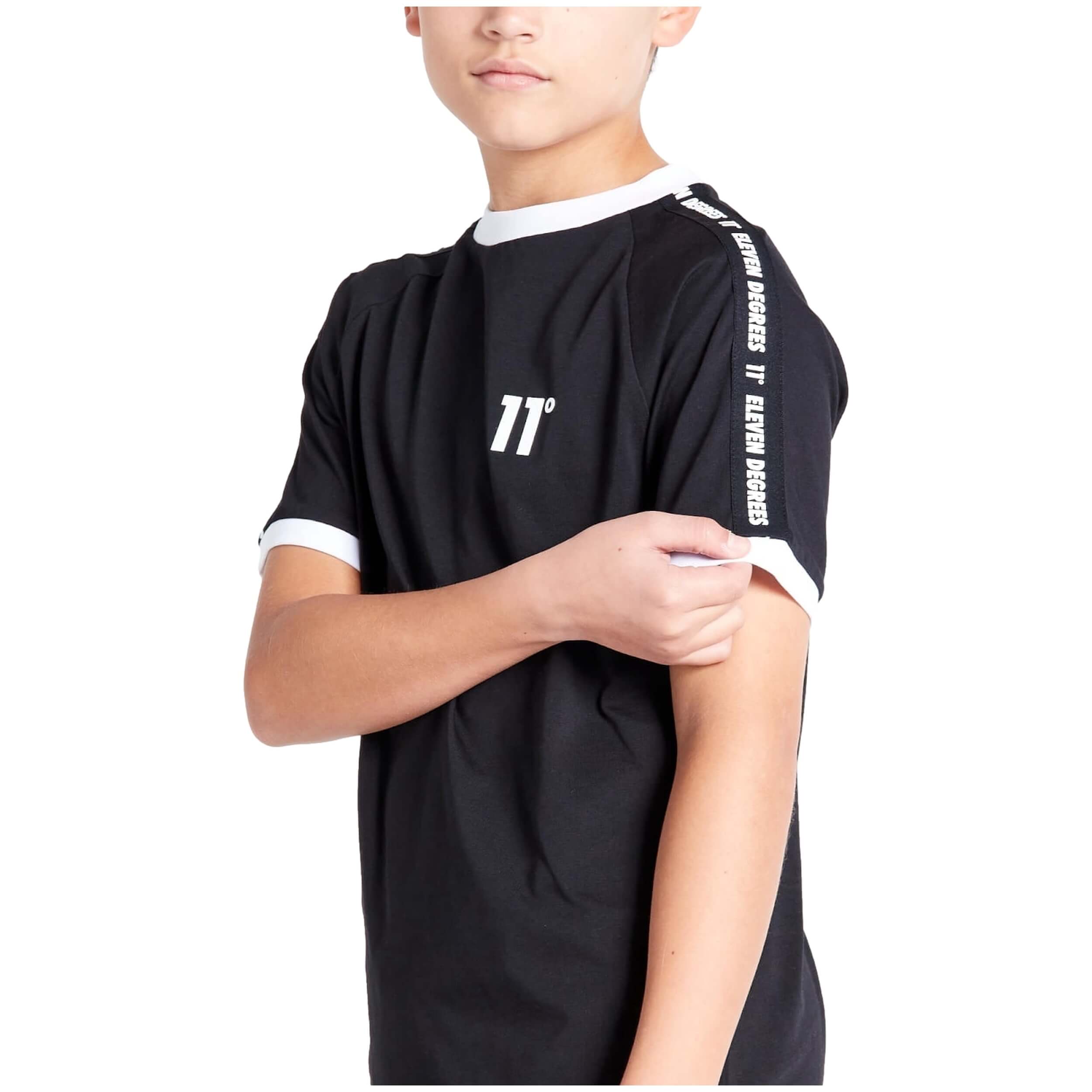 Camiseta De Manga Corta 11 Degrees Taped Ringer -