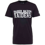 Camiseta De Manga Corta New Era Nfl Oakland Raiders Stacked Wordmark