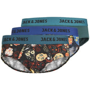 Calzoncillo Slip Jack&Jones Slips Print Calavera 3 Pack