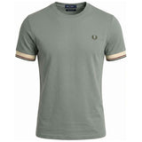 Camiseta De Manga Corta Fred Perry Twin Tipped "Gris"