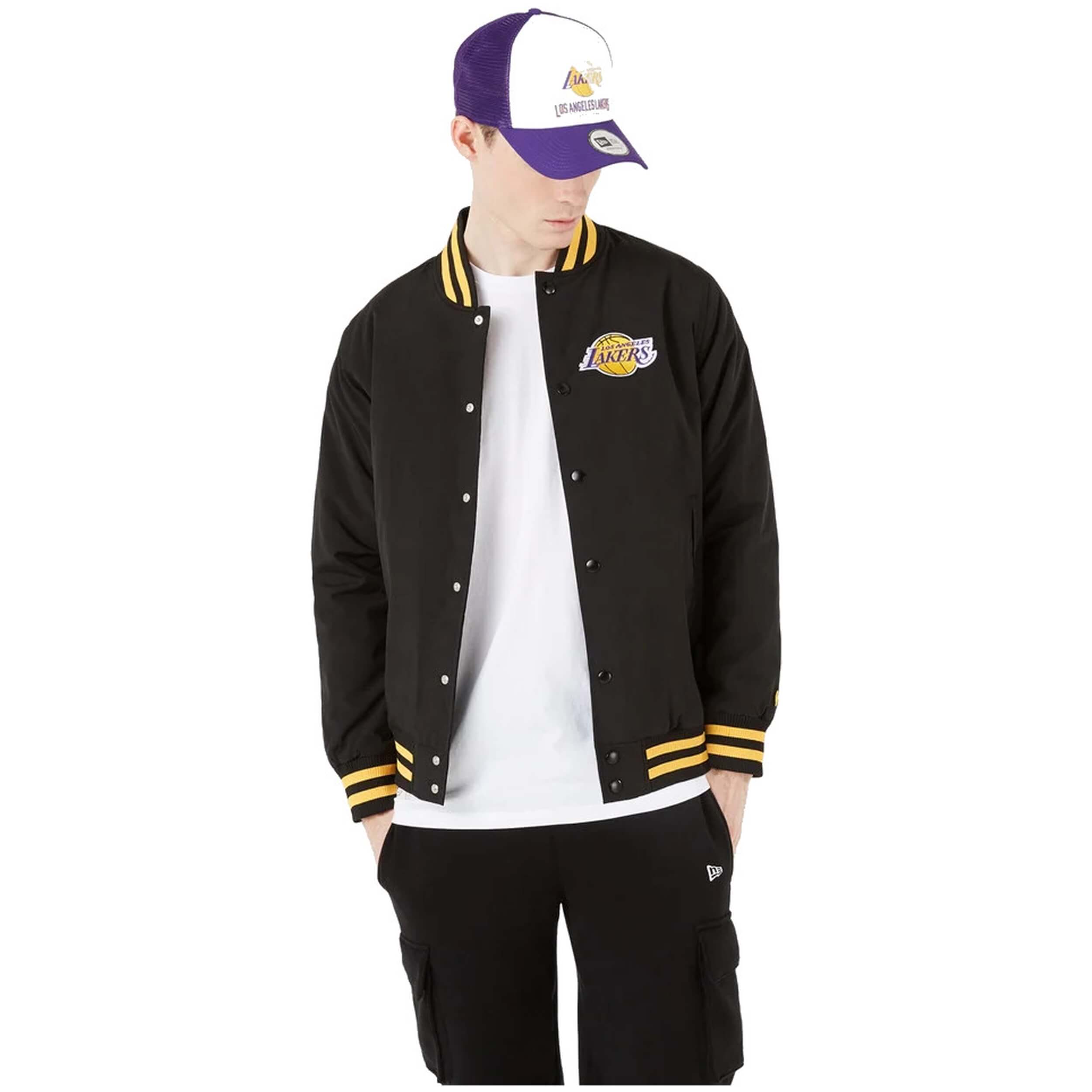 Chaqueta New Era Nba Panel La Lakers Bomber
