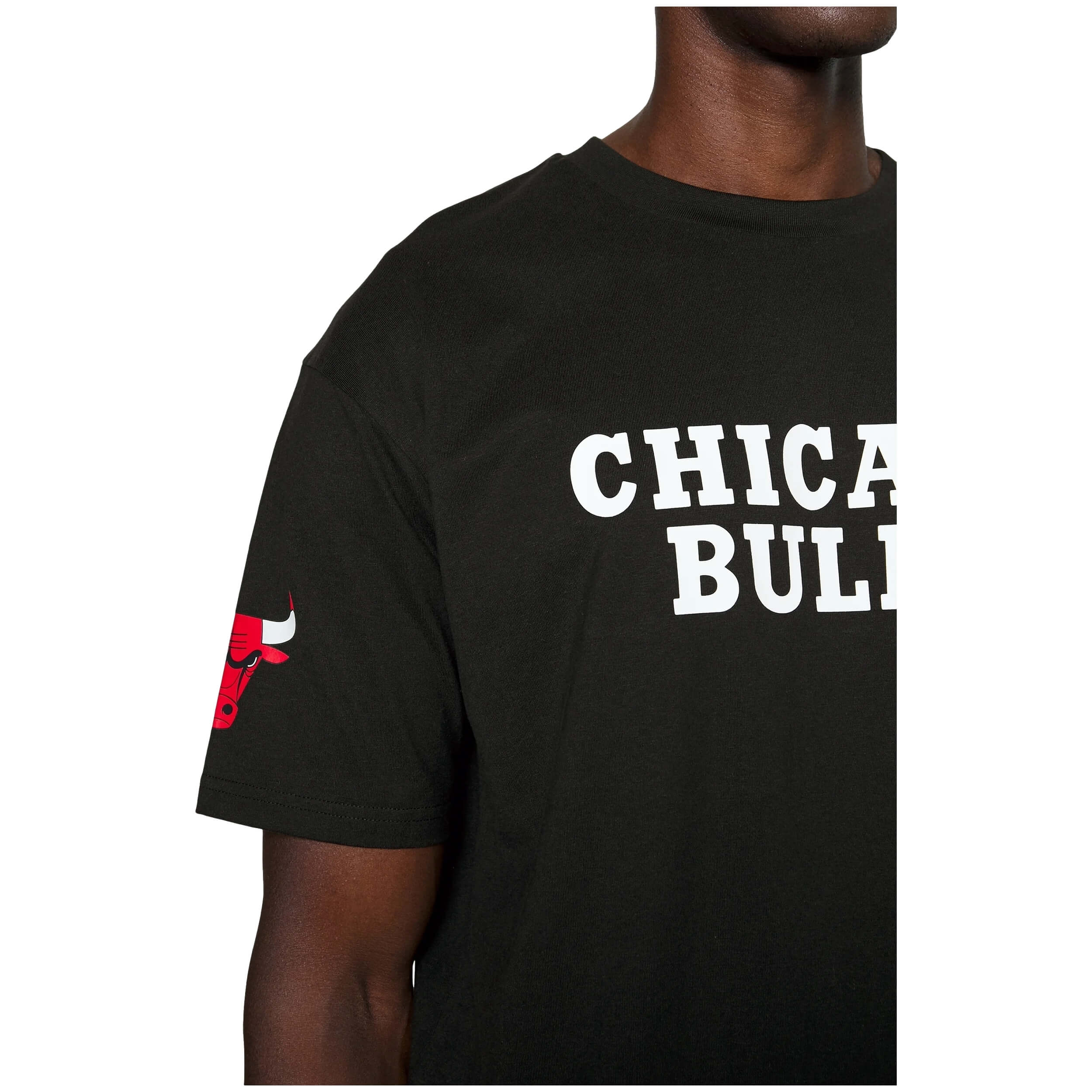 Camiseta De Manga Corta New Era Nba Chicago Bulls Wordmark Logo