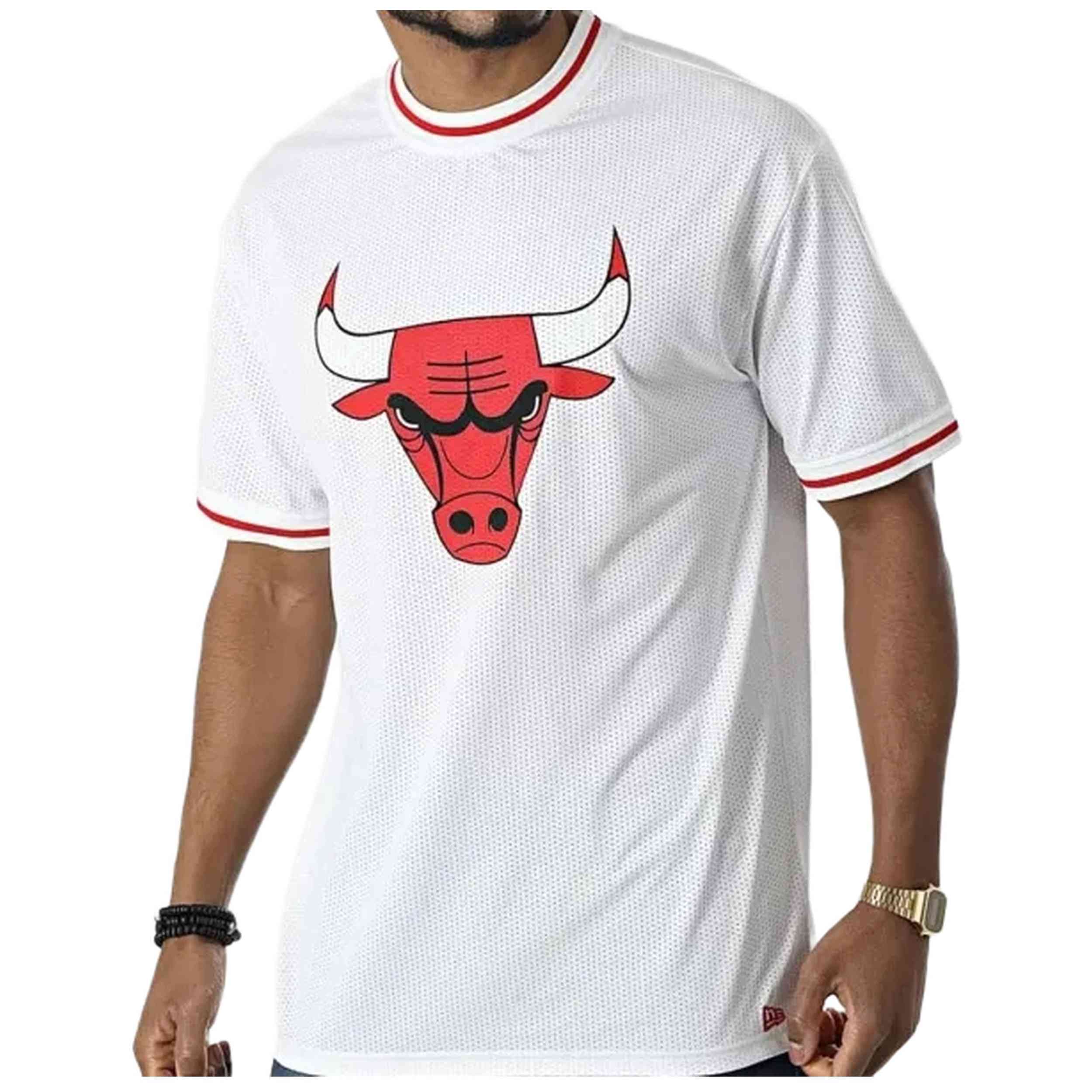 Camiseta De Manga Corta New Era Chicago Bulls