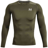 Camiseta De Manga Larga Under Armour Heatgear Armour "Marine Od Green / White"