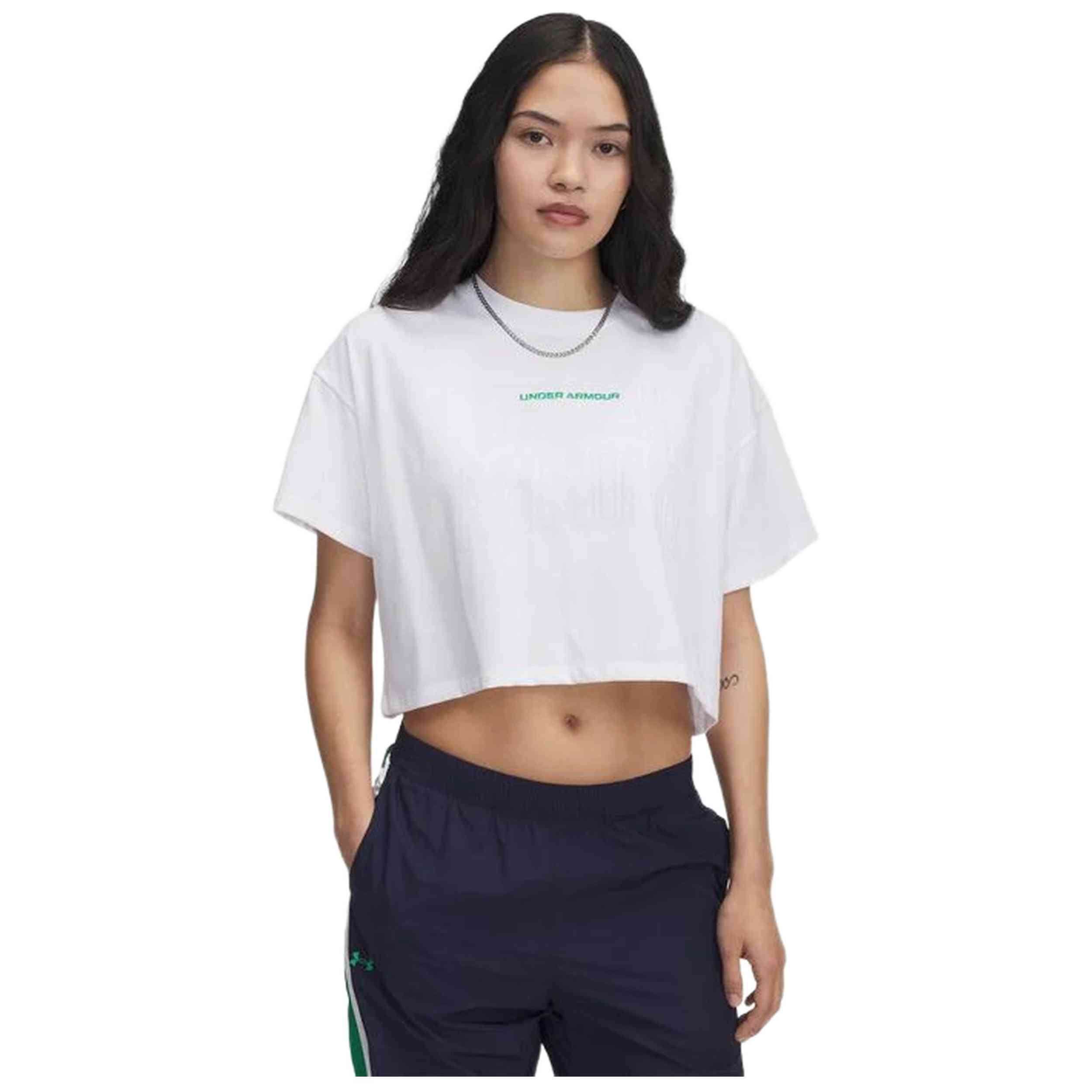Camiseta De Manga Corta Under Armour Varsity Mix Heavyweight Crop