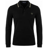 Polo De Manga Larga Fred Perry M3636 "Negro W54"