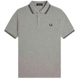 Polo De Manga Corta Fred Perry Twin Tipped "Gris 88C"