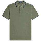 Polo De Manga Corta Fred Perry Twin Tipped "Verde Z50"
